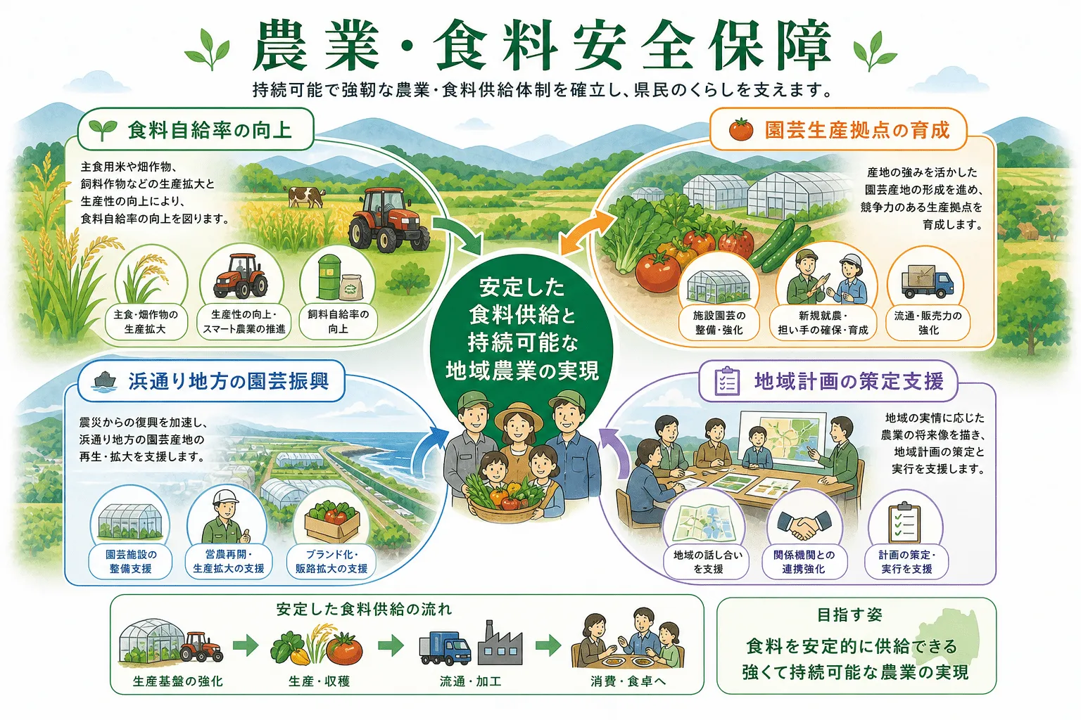 農業・食料安全保障 イメージ